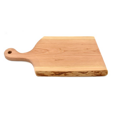 Small Artisan Live Edge Cheese Boards - Cherry Wood - (7 to 9" x 15" x 0.75") - Semper-KIK