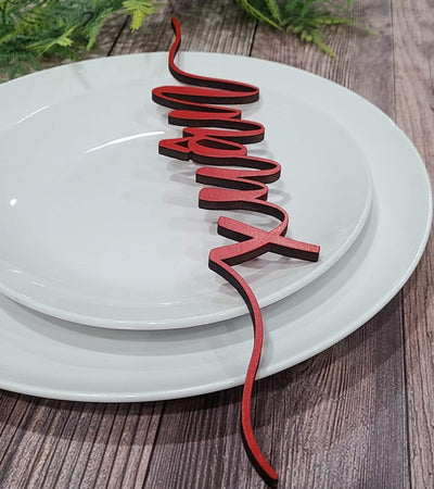 Custom table place setting words/ Place Settings/Thanksgiving place settings/Christmas place settings - Personalized Dinner Table - Semper-KIK
