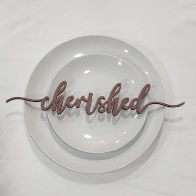 Custom table place setting words/ Place Settings/Thanksgiving place settings/Christmas place settings - Personalized Dinner Table - Semper-KIK